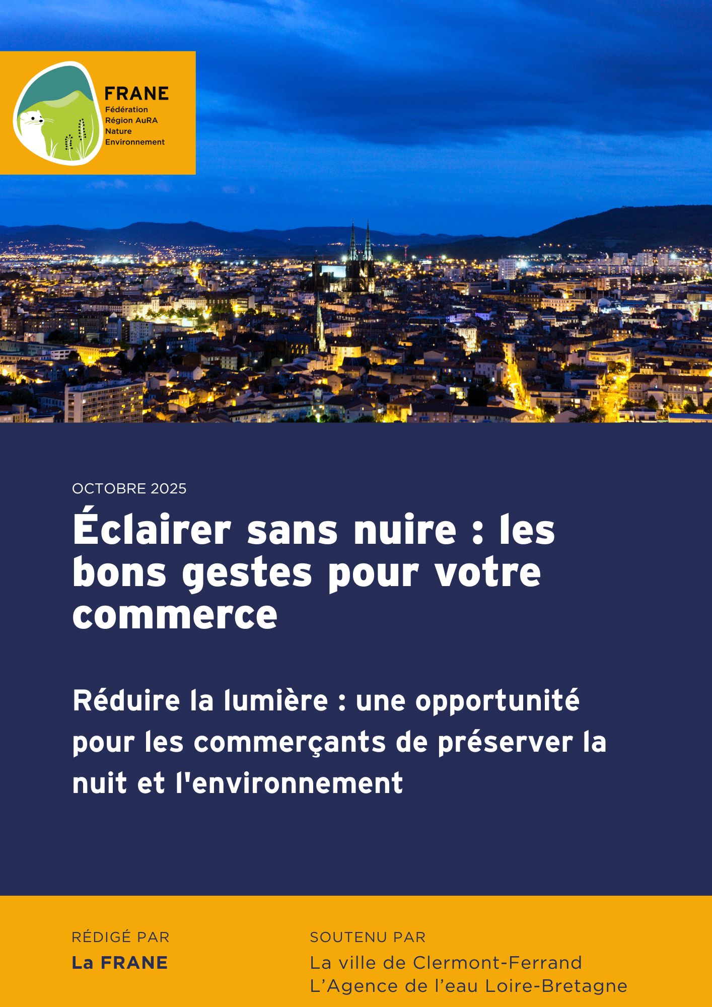 Pollution lumineuse commerce 2025