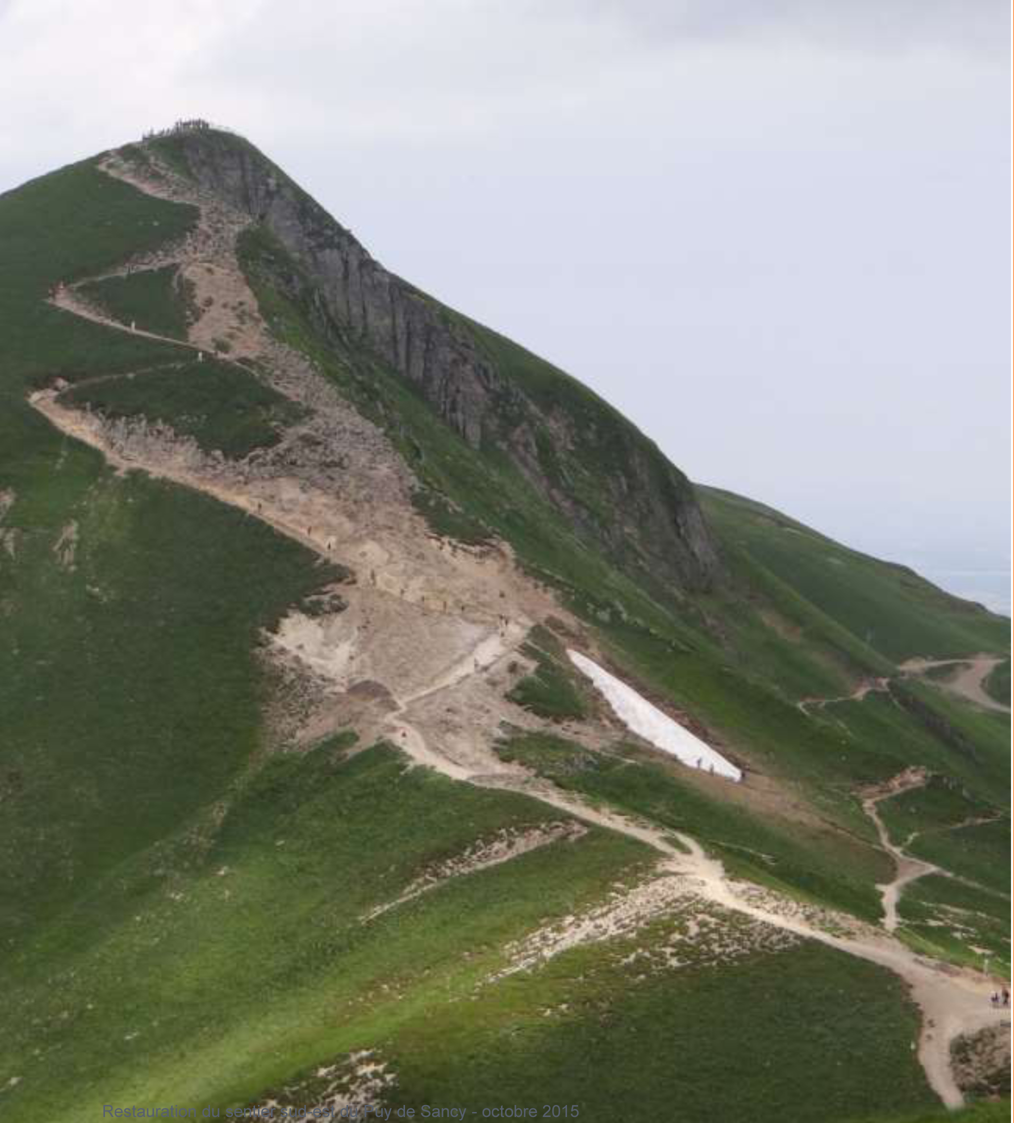 Restauration sentier Sancy avant travaux 