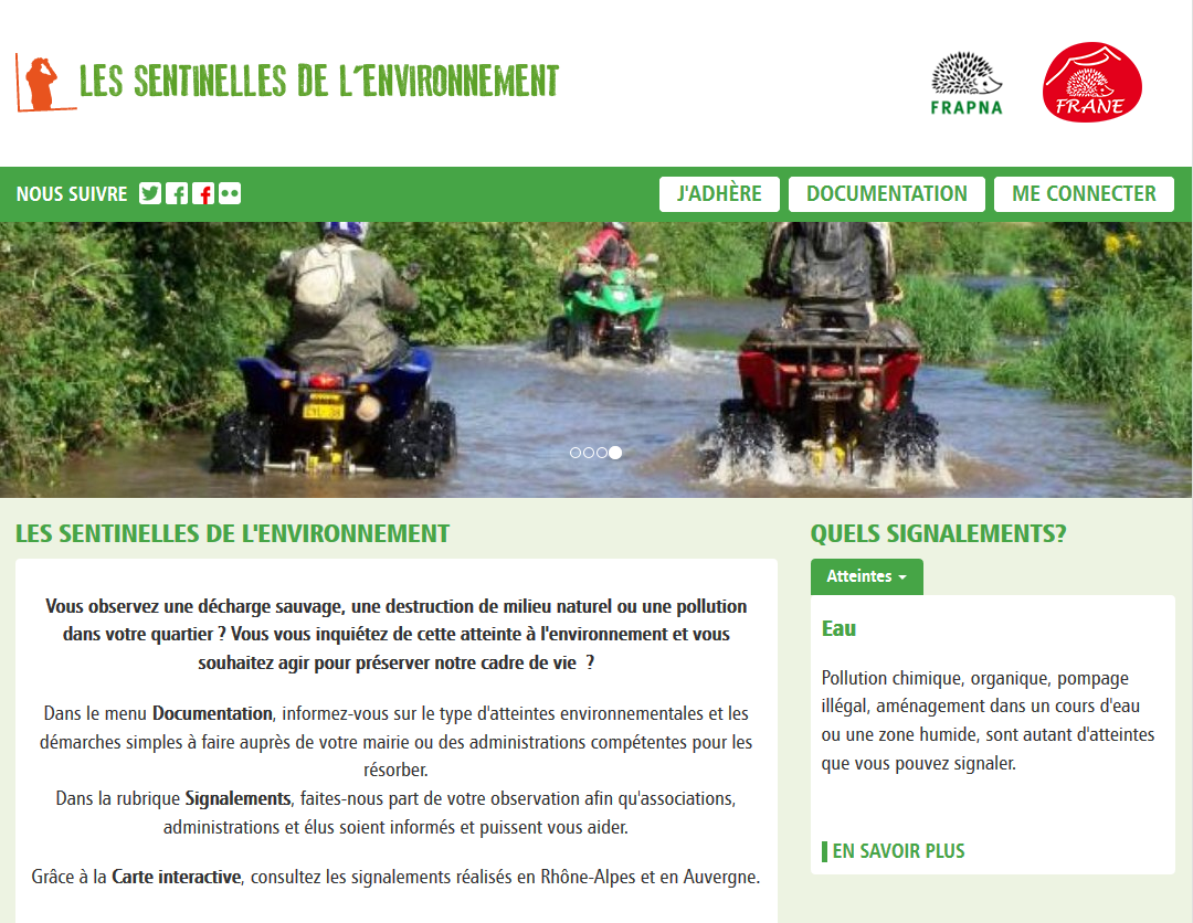Dispositif « Sentinelle de l’environnement » :  Comment sommes-nous concernés dans les départements auvergnats ?